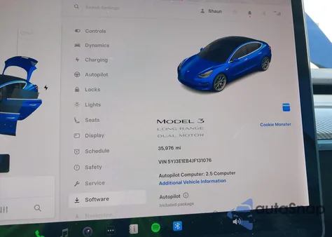 2018 Tesla Model 3 Long Range/Performance from USA, damaged, VIN 5YJ3E1EB4JF131076